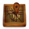 Wooden Map Icon 96x96 png