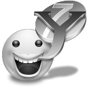 Grey Yahoo Messenger Icon 128x128 png