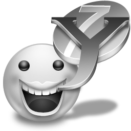 Grey Yahoo Messenger Icon 256x256 png
