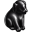 Puppy Black Icon 32x32 png