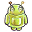 Green Robot Icon 32x32 png