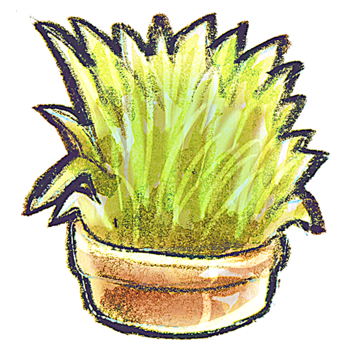 Flowerpot Grass Icon 512x512 png