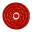 Disc Red Cane Icon 32x32 png