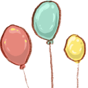 Balloons Icon 128x128 png