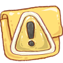 Folder Caution Icon