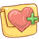 Folder Favorites Heart Icon 128x128 png