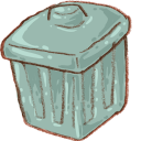 Junk Bucket Icon 128x128 png