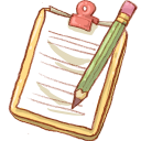 Notepad 2 Pencil Icon 128x128 png