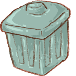 Junk Bucket Icon 256x256 png