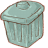 Junk Bucket Icon