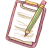 Notepad Pencil Icon 48x48 png