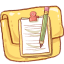 Folder Notepad 2 Icon 64x64 png