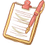 Notepad 2 Pen Icon 64x64 png