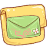 Folder Mail Green Icon 96x96 png