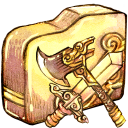 Folder Sword Axe Icon