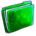 Green Folder v2 Icon 128x128 png