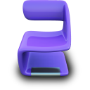 Purple Seat Icon 128x128 png