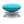 Sky Blue Seat Icon 24x24 png