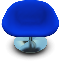 Blue Seat Icon 256x256 png