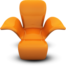 Orange Seat Icon 256x256 png