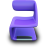 Purple Seat Icon 48x48 png