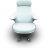 White Vinil Seat Icon 48x48 png