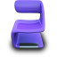 Purple Seat Icon 64x64 png