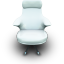 White Vinil Seat Icon 64x64 png