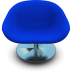 Blue Seat Icon 72x72 png