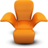 Orange Seat Icon 96x96 png