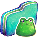 Green Frog Folder Icon