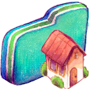 Green Home Folder Icon