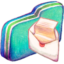 Green Mail Folder Icon 128x128 png