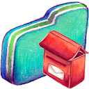 Green Mailbox Folder Icon