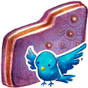 Violet Birdie Folder Icon