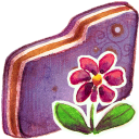 Violet Flower Folder Icon 128x128 png