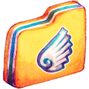 Yellow Wing Icon 128x128 png