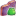 Violet Froggy Folder Icon 16x16 png