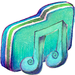Green Music 2 Folder Icon 256x256 png