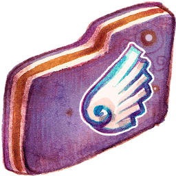 Violet Wing Folder Icon 256x256 png