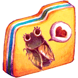 Yellow Cicadas Icon 256x256 png