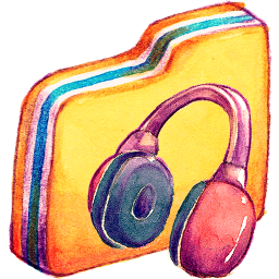 Yellow Music 1 Icon 256x256 png