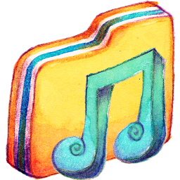 Yellow Music 2 Icon 256x256 png