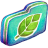 Green Leafie Folder Icon 48x48 png