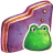 Violet Froggy Folder Icon 48x48 png