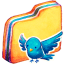 Yellow Birdie Icon 64x64 png