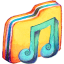 Yellow Music 2 Icon 64x64 png