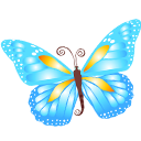 Butterfly Blue Icon