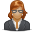 User Office Woman Icon 32x32 png