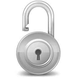 Disabled Unlock Icon 256x256 png